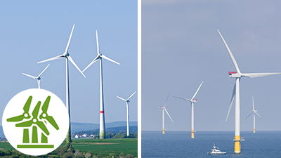 Referenzen der Branchen Windenergie